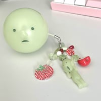 Image 2 of Smiski Strawberry Phone Charms