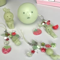 Image 1 of Smiski Strawberry Phone Charms