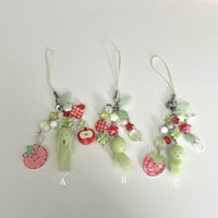 Image 4 of Smiski Strawberry Phone Charms