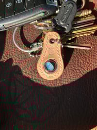 Image 1 of Leather Opal Keychain