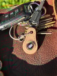 Image 2 of Leather Opal Keychain