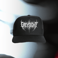 Image 4 of Greysight Logo Trucker Hat - Black Mesh Snapback