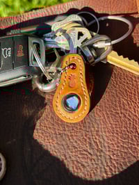 Image 1 of Leather Opal Keychain 2