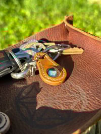 Image 2 of Leather Opal Keychain 2