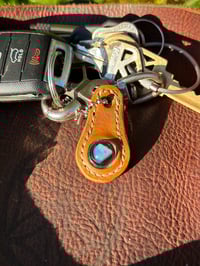 Image 4 of Leather Opal Keychain 2