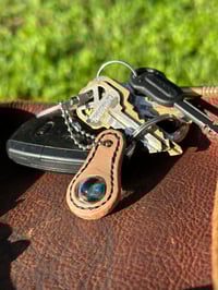 Image 4 of Leather Opal Keychain 4