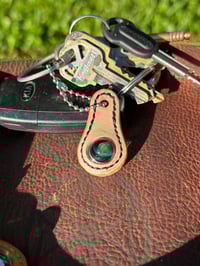 Image 1 of Leather Opal Keychain 4
