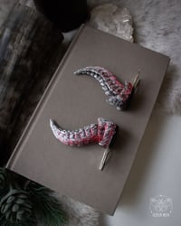 Image 6 of Silver Fire Dragon Hair Pins (a pair of two pins)