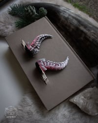 Image 7 of Silver Fire Dragon Hair Pins (a pair of two pins)