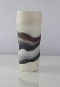 Image 1 of Midi White Banded vessel #1