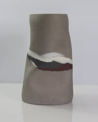 Image 1 of Extra Large  Warm Grey banded vessel