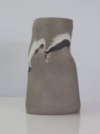 Image 3 of Extra Large  Warm Grey banded vessel
