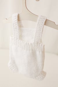 Image 2 of Snow chunky knit romper newborn