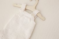 Image 3 of Snow chunky knit romper newborn