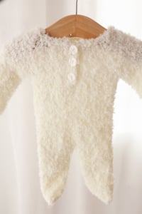 Image 1 of Boucle Knit romper newborn 