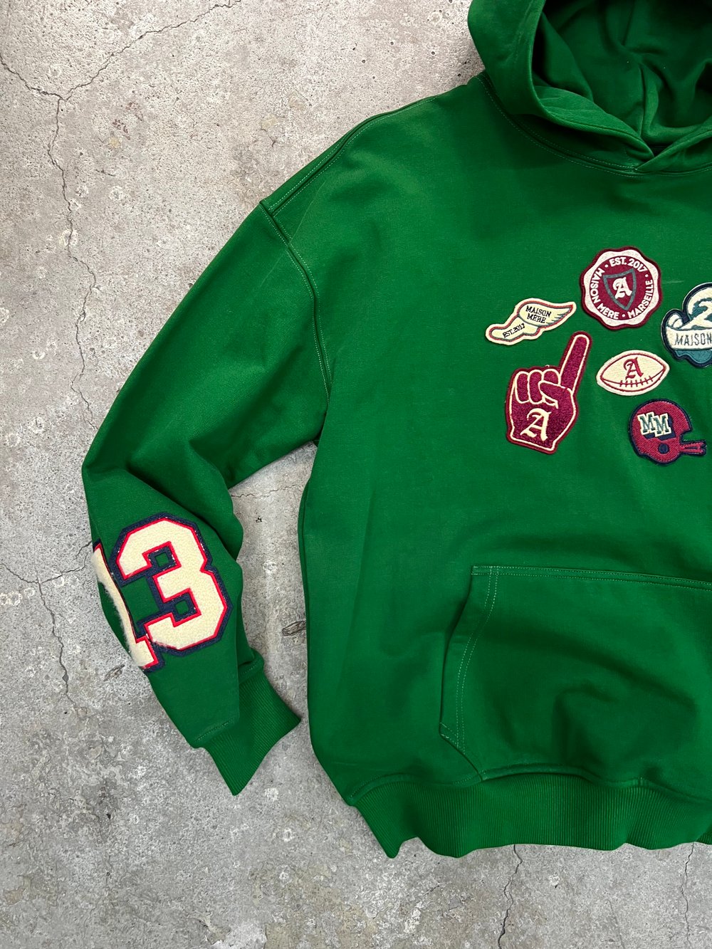 HOODIE PATCH MAISON MÈRE (GREEN)