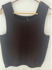 Image 1 of Knitted Vest Brown 