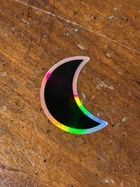 Image 1 of Holographic Crescent Moon Sticker