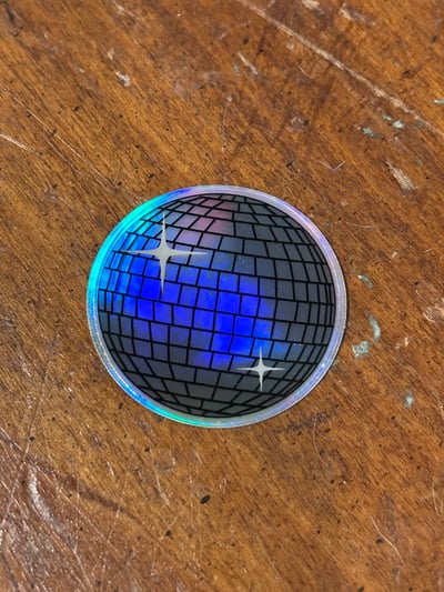 Image of Holographic Disco Ball Sticker