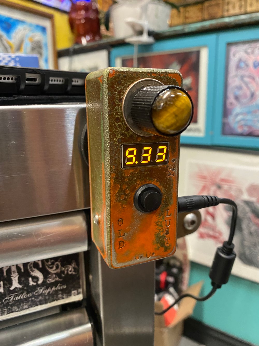 Image of Electric Twinkie/ front/top mount - tigers eye 