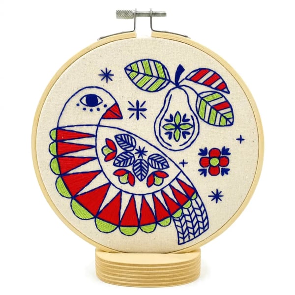 Image of NEW! Partridge Embroidery Kit by Hook Line & Tinker