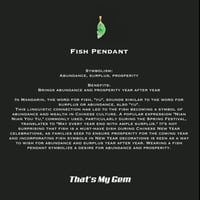 Image 3 of Copy of 10 K Abundance Fish Pendant 