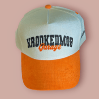 Image 2 of Krookedmob garage hats orange 
