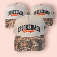 Image 1 of Krookedmob garage hats camo
