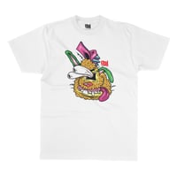 Wild Crazy Dog White Tee