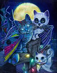 NIGHTMARE BEFORE CATMAS (BITTENS) - ORIGINAL ART (FRAMED)