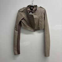 Image 1 of italian cropped leather