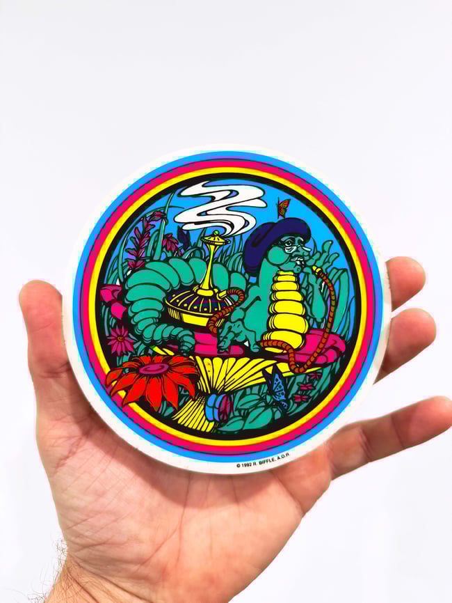 1992 Richard Biffle Alice Caterpillar 5" Sticker