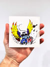 Grateful Dead 80s Flying Bus 4" Sticker