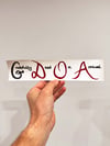 Grateful Dead 80s 'Gratefully Dead on Arrival' 11" Sticker