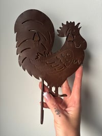 Image 2 of Metal Farmhouse Rooster Hook 