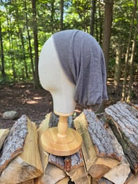 Image 2 of Upcycled Linen Stretchy Wrap in Faded Stone
