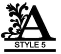 Letter A Monogram 