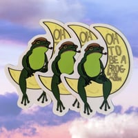 Oh To Be A Frog....Sticker 