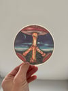 90s Peace Shroom 5" Window Sticker