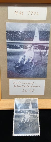 Image 7 of WW2 (Nazi Germany) Luftwaffe Framed Pilot's License Certification + Related Documents/Photos