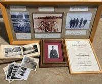 Image 1 of WW2 (Nazi Germany) Luftwaffe Framed Pilot's License Certification + Related Documents/Photos