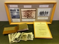 Image 5 of WW2 (Nazi Germany) Luftwaffe Framed Pilot's License Certification + Related Documents/Photos