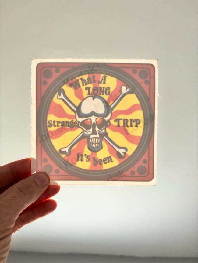 Grateful Dead 90s Long Strange Trip 5" Window Sticker