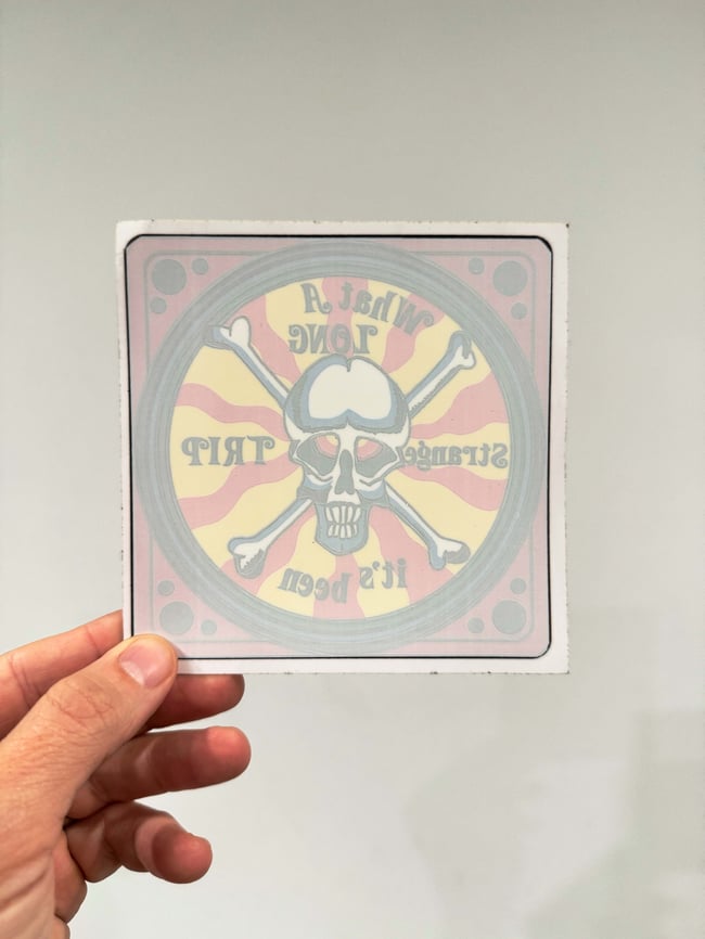 Grateful Dead 90s Long Strange Trip 5" Window Sticker