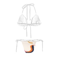 Image 2 of Artsy Halter String Bikini Set