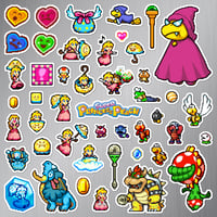 Super Princess Peach Magnet Set (46 Pieces)
