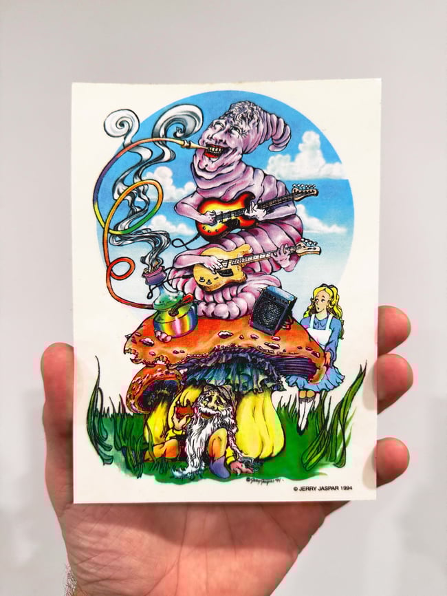 Jerry Jaspar 1994 Alice in Wonderland 6.5" Sticker