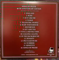 Image 2 of the ADICTS - "Songs Of Praise" LP