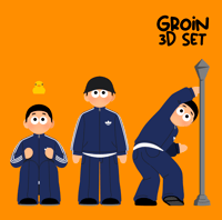 Image 1 of [DECOR] Groin 3D figurines (PREORDERS)