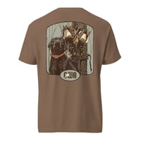 Image 4 of Christian Waterfowlers Flooded Timber Black Lab Unisex garment-dyed heavyweight t-shirt